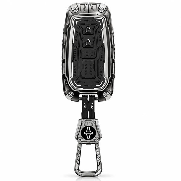 Metal Silicon Key Cover For Toyota 2 Button Smart Key | Toyota Key Cover | Toyota 2 Button Smart Key Cover