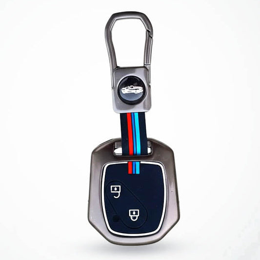 Metal Silicon Key Cover Compatible with Accord, City, Civic, Brio, Mobilio, Jazz | 2 Button Remote Key