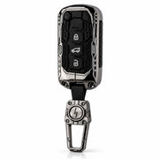 Metal Black Soft Silicon Key Cover for Mahindra 3 Button Flip key | Mahindra Key Cover | Mahindra 3 Button Flip key