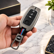 Metal Silicon Key Cover For Toyota 3 Button Smart Key  | Toyota Key Cover | Toyota 3 Button Smart Key Cover