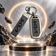 Metal Leather Key Cover For Kia Sonet | Kia Sonet Key Cover | Kia Sonet 4 Button Key Cover Grey