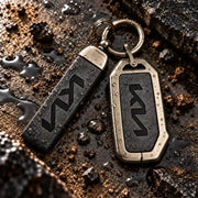 Metal Leather Key Cover For Kia Sonet | Kia Sonet Key Cover | Kia Sonet 4 Button Key Cover Grey