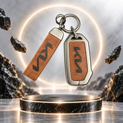 Metal Leather Key Cover For Kia Sonet | Kia Sonet Key Cover | Kia Sonet 4 Button Key Cover Brown