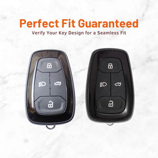 Metal Leather Key Cover For TATA  Altroz | TATA Altroz Key Cover | TATA Altroz 4 Button Smart Key Cover Brown